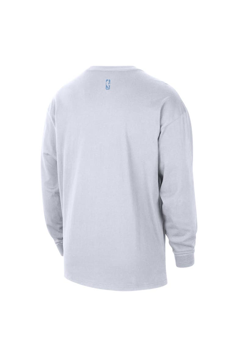 Men's Nike  White Memphis Grizzlies 2025/26 City Edition Remix Essential Logo Long Sleeve T-Shirt, Alternate, color, White