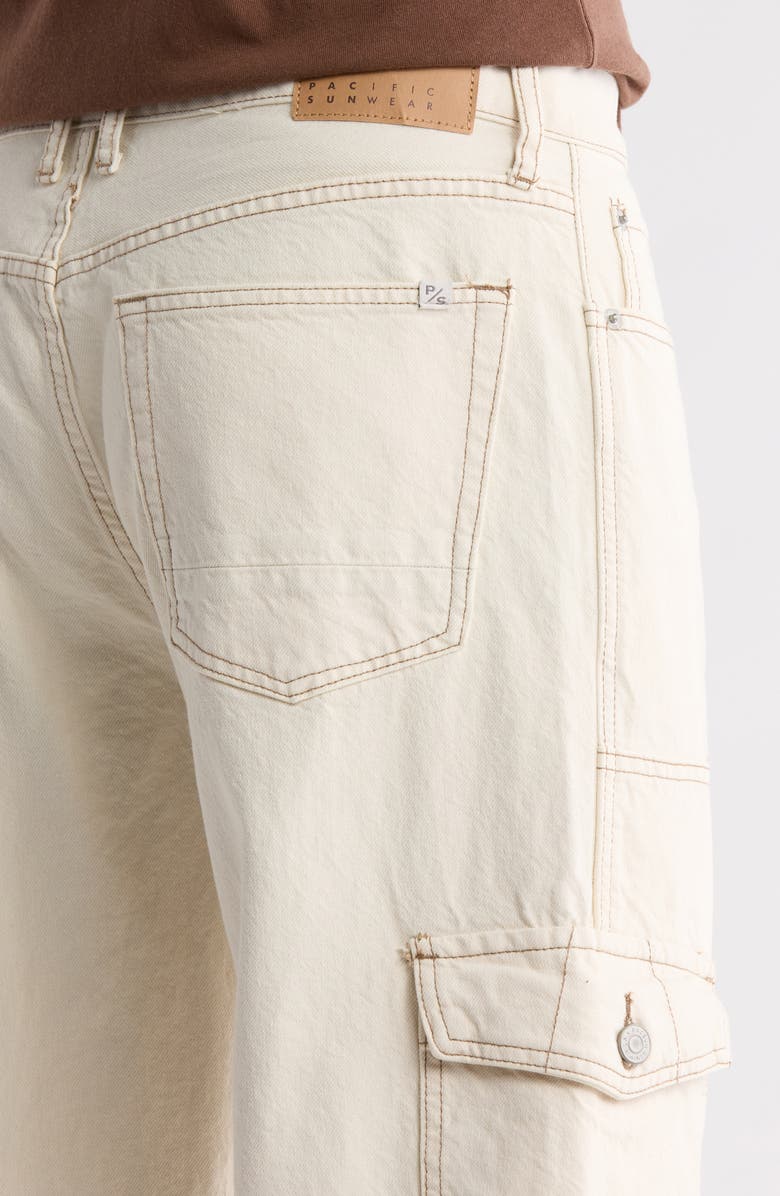 PacSun Cowboy Wide Leg Cargo Jeans, Alternate, color, 
