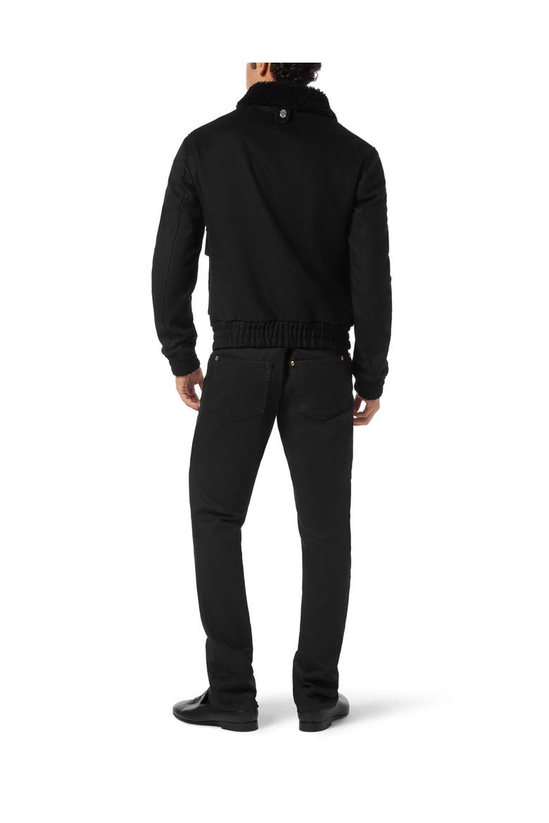 Shearling  Wool Jacket Men, Alternate, color, black