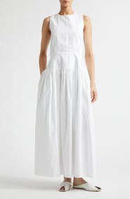 LOULOU DE SAISON Ama Cotton Poplin Maxi Dress