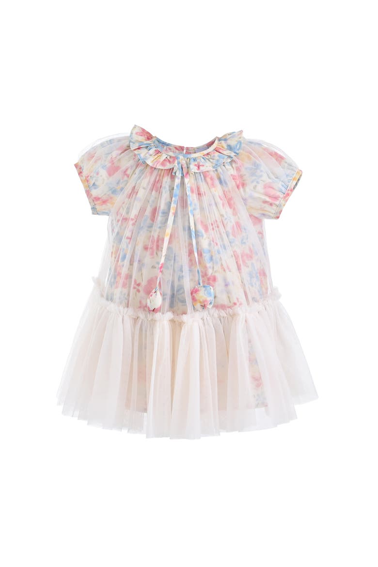 Ayla Blossom Tulle Dress, Main, color, Pink