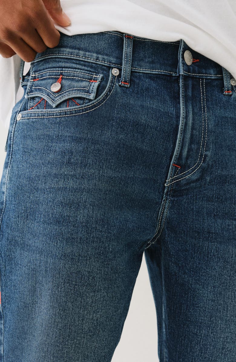 True Religion Ricky Flap Pocket Straight Leg Denim Shorts, Alternate, color, 