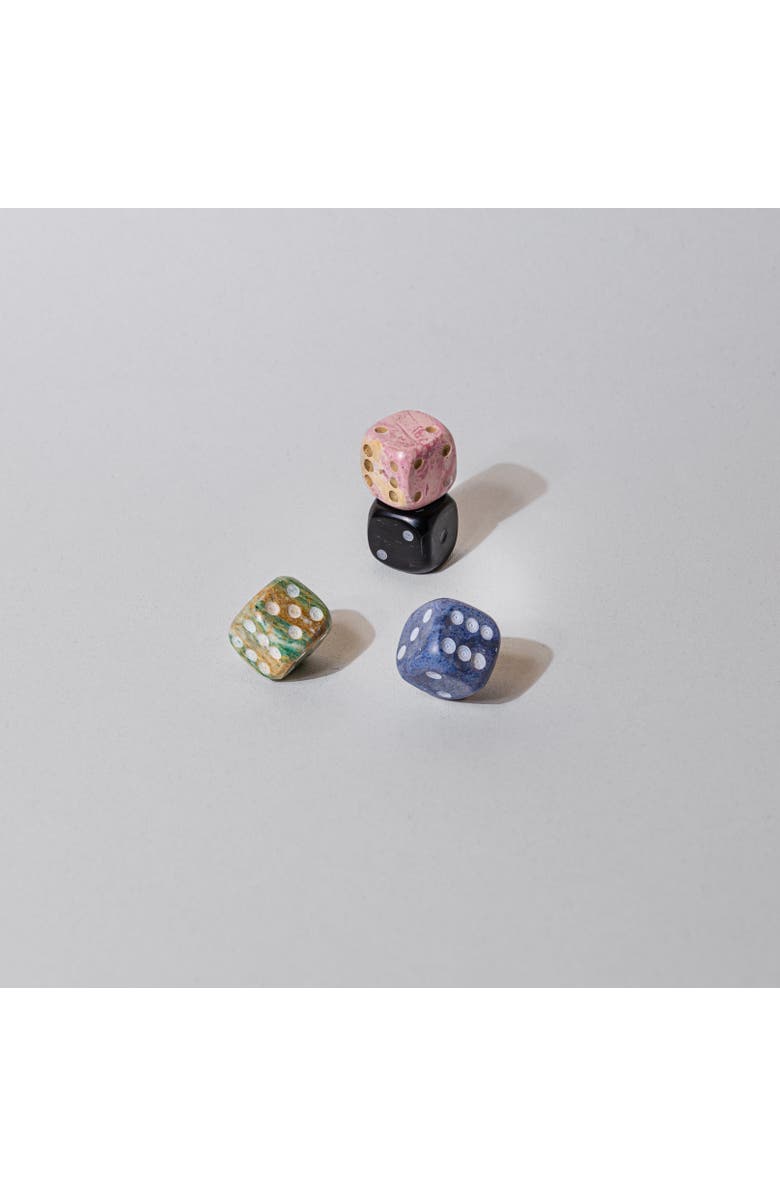 DAR PROYECTOS Giant Gemstone Dice - Set Of 2, Alternate, color, Pink And Black