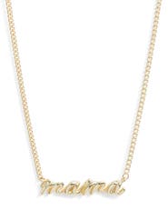 Kendra Scott Mama Script Pendant Necklace