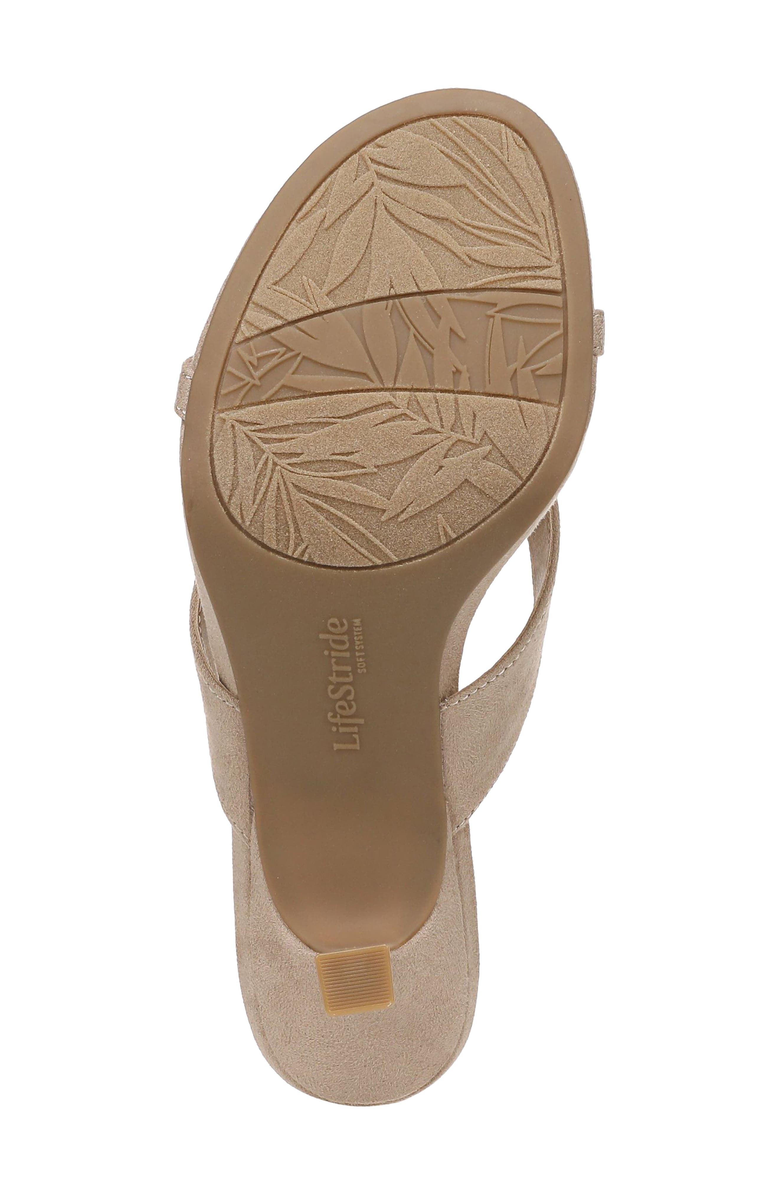 Navine Kitten Heel Flip Flop, Alternate, color, DARK TAN