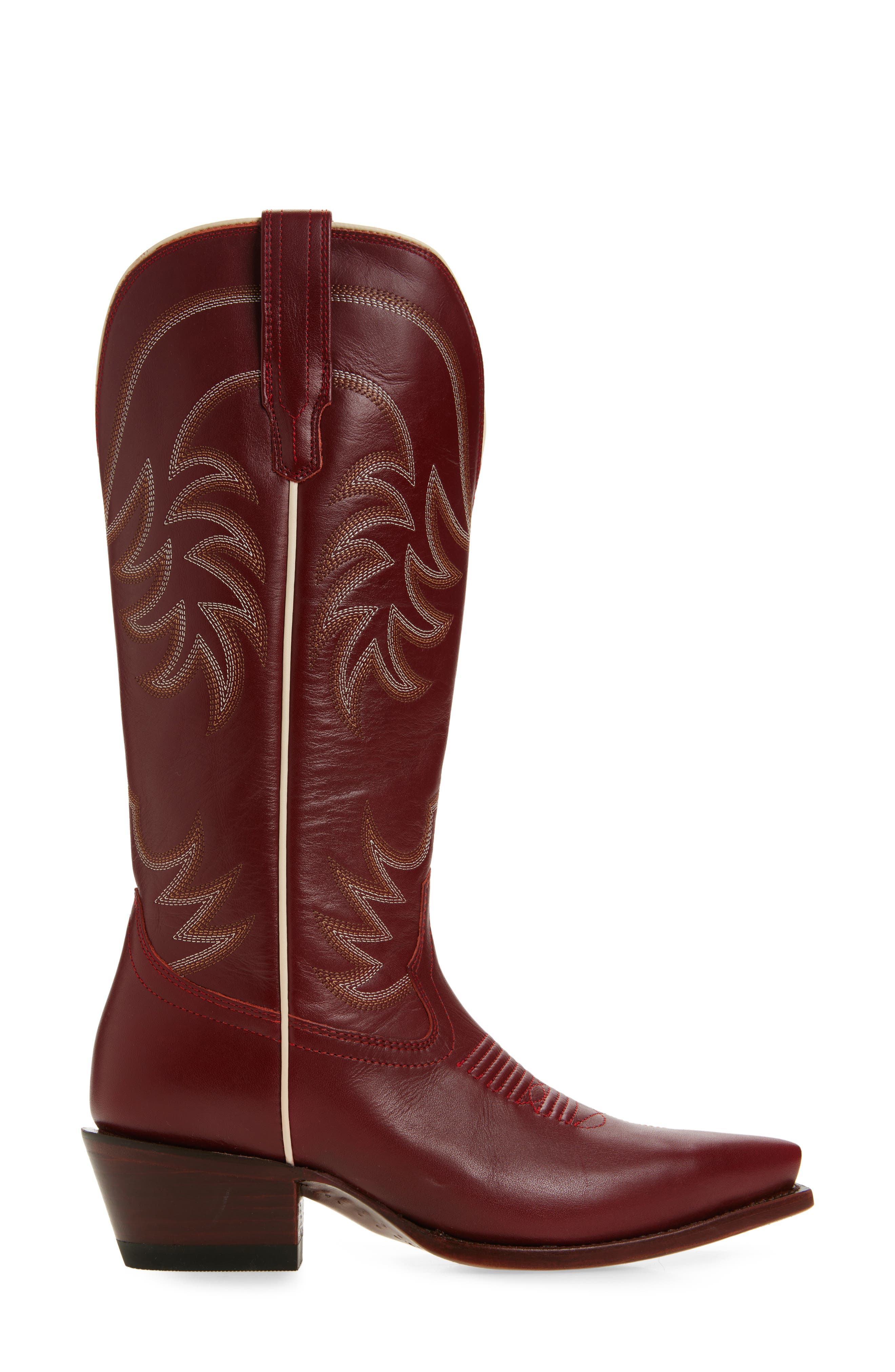The Annie Western Boot, Alternate, color, SCARLET