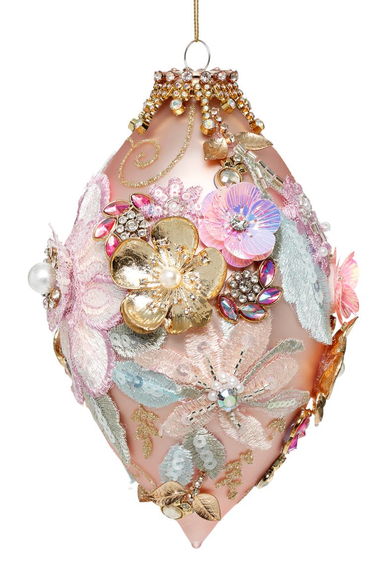 Kings Jewel Finial Ornament, Pink, Main, color, Blush