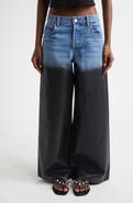 Alexander Wang Surge Low Rise Wide Leg Jeans