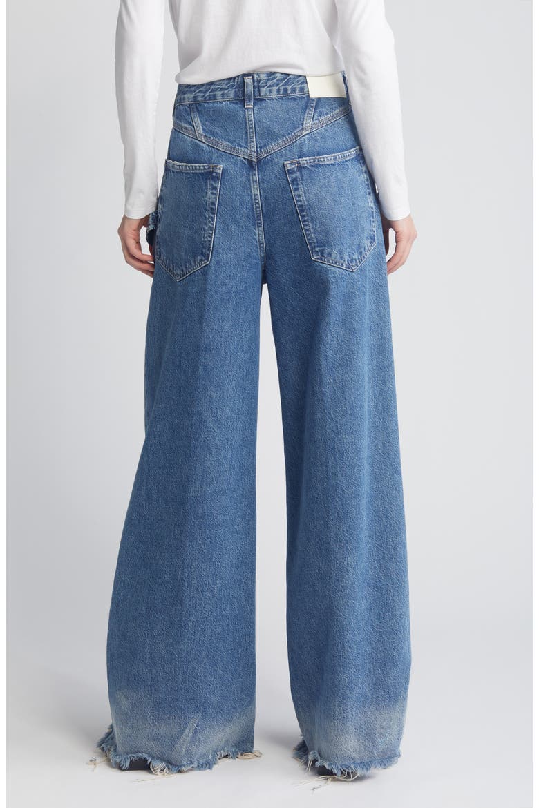 Morus Belted Wide Leg Jeans, Alternate, color, DARK BLUE