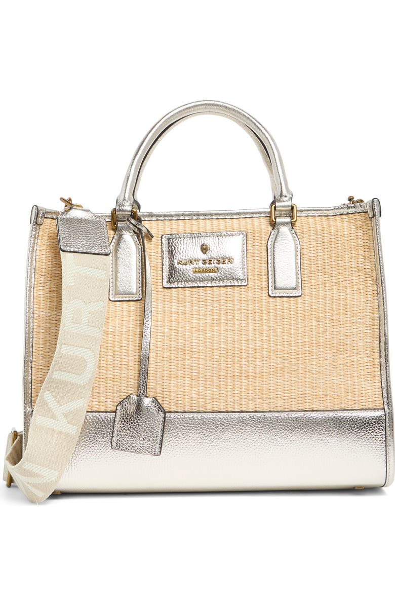 Kurt Geiger London Chiswick Top Handle Top Bag, Main, color, Silver Multi