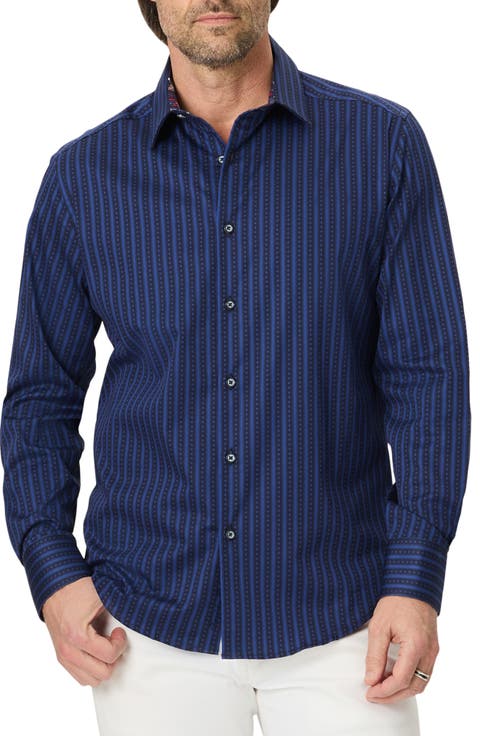 Quiet Glory Stretch Cotton Button-Up Shirt