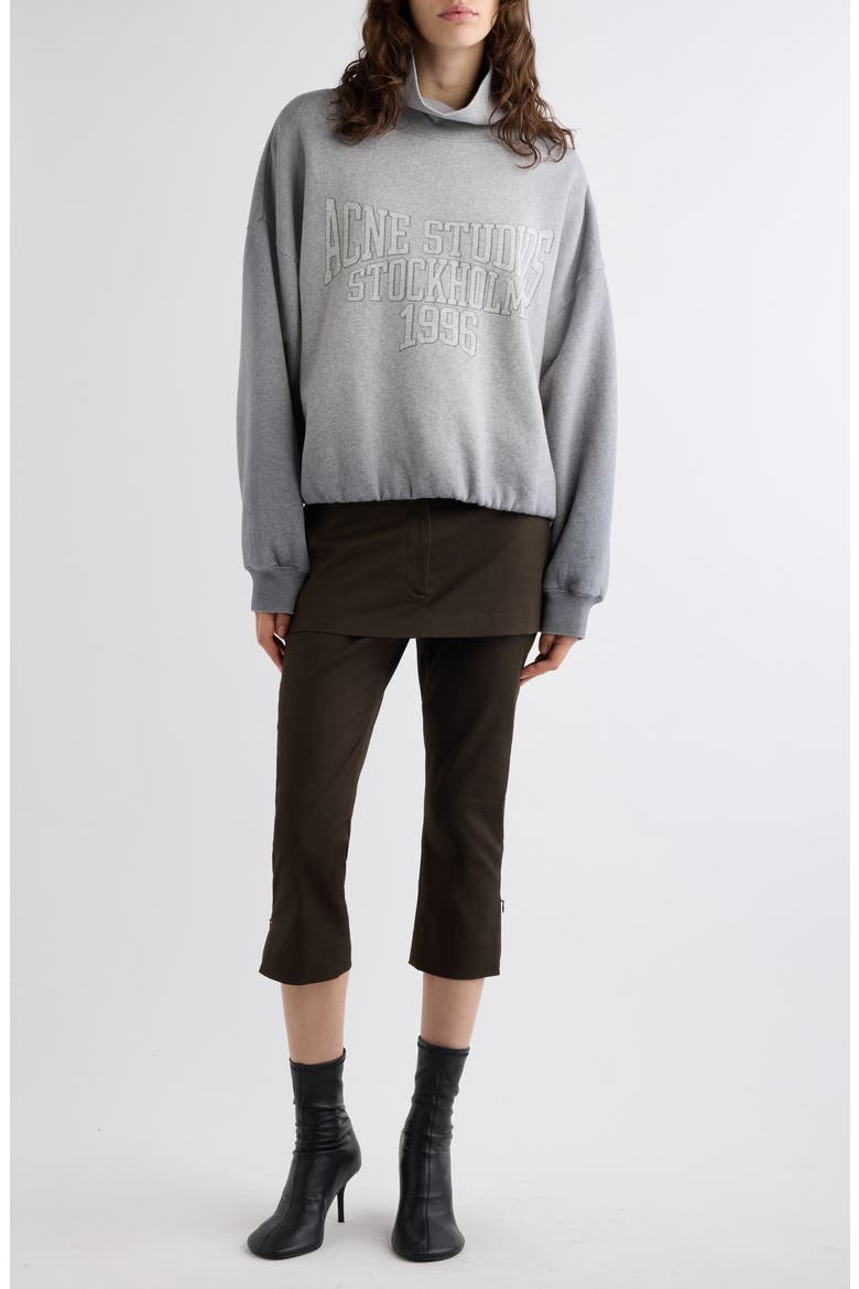 Folma Funnel Neck Sweatshirt, Alternate, color, GREY MELANGE