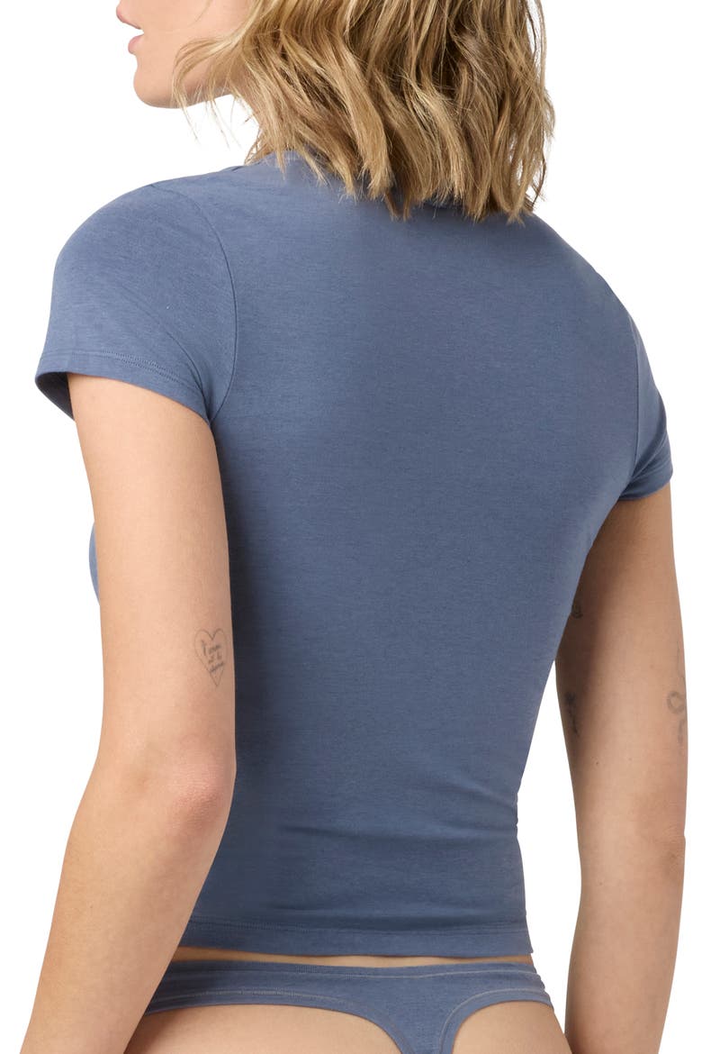 Softie Cotton Blend Tee, Alternate, color, GRISAILLE