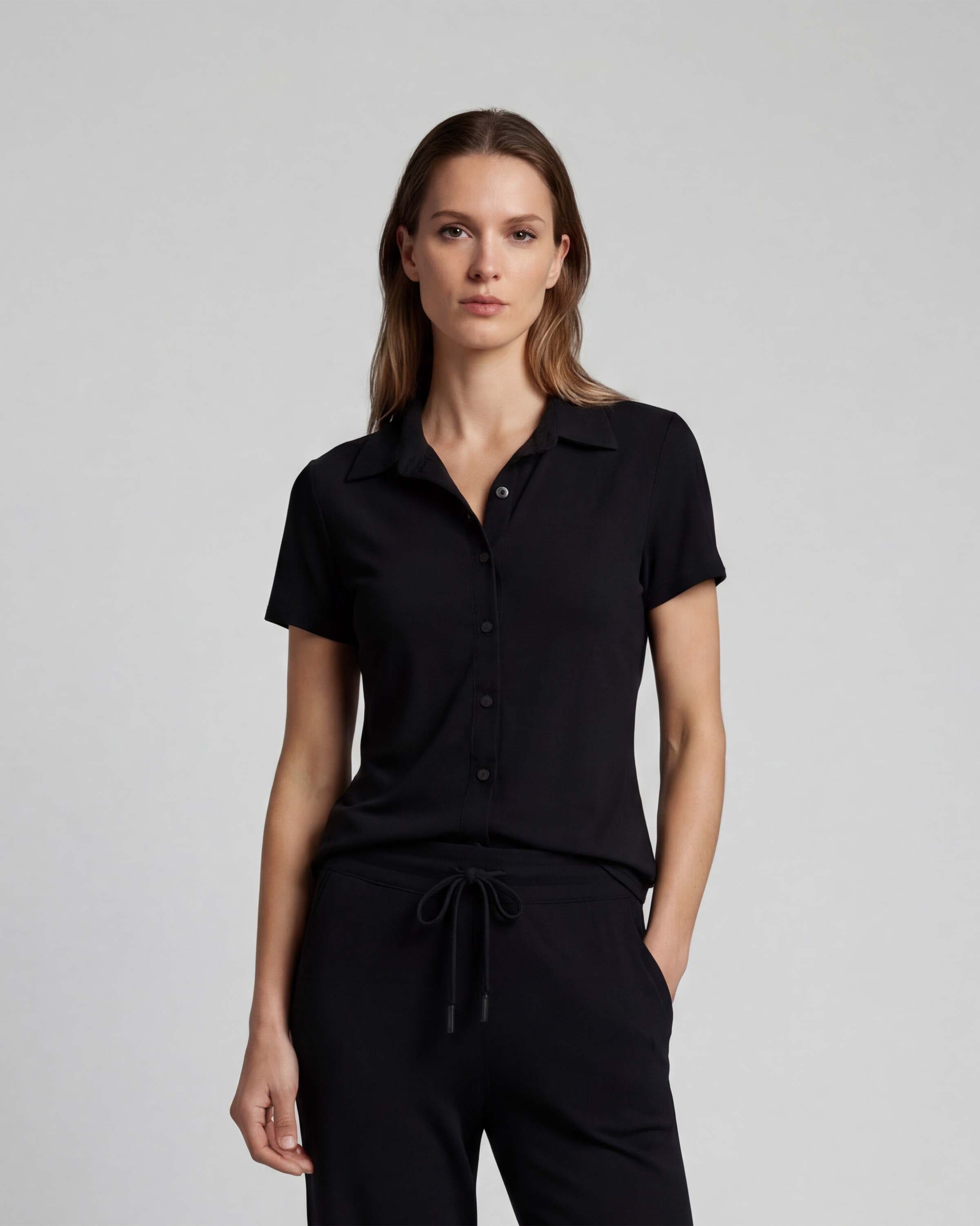 Womens Printed Button-Up Shirt - image 2
