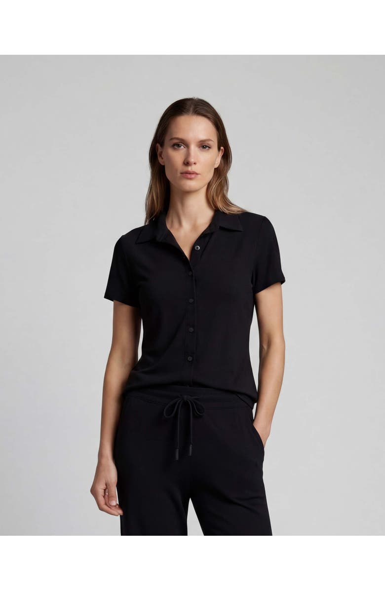 Lords of Harlech Womens Printed Button-Up Shirt, Alternate, color, Black