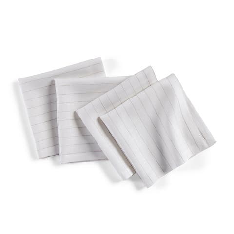Linen Dinner Napkins - Pinstripe, 20" x 20" Inch