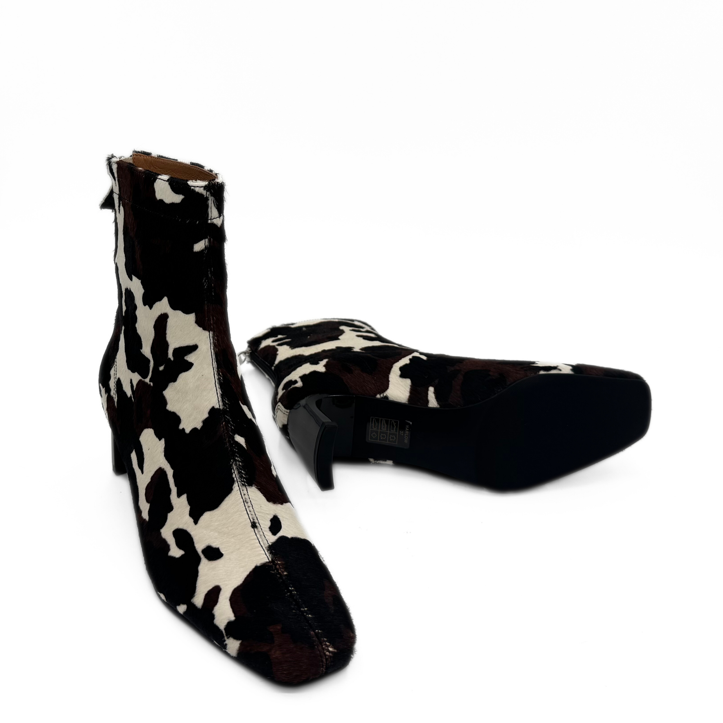 Amie Rafa Harlow Cow Bootie, Alternate, color, Cow Print