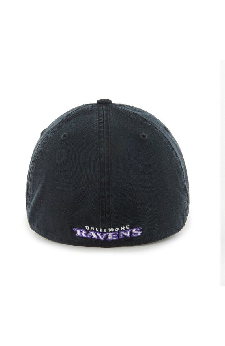 '47 Men's '47 Black Baltimore Ravens Franchise Logo Fitted Hat, Alternate, color, Black