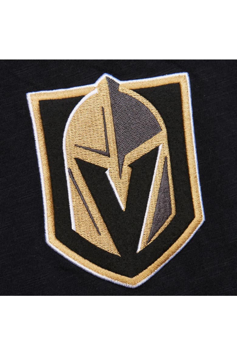 Men's Mitchell & Ness  Black/Gold Vegas Golden Knights Legendary Slub Raglan Long Sleeve T-Shirt, Alternate, color, Black