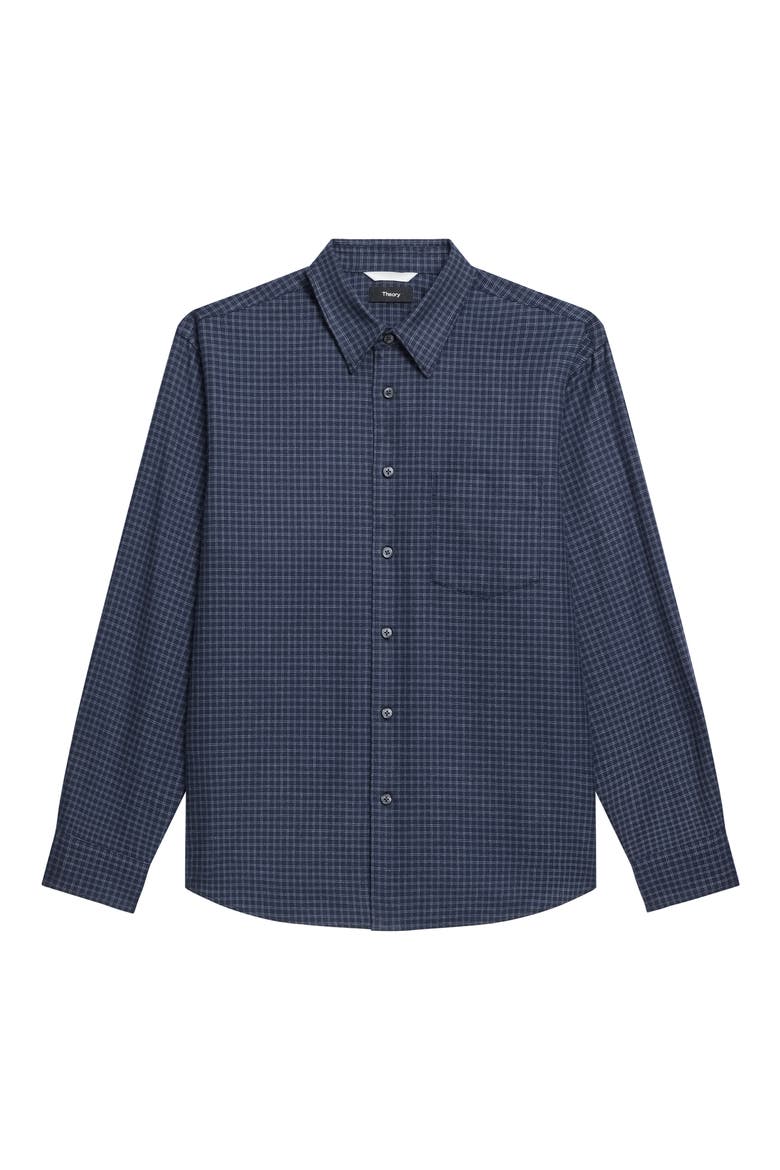 Weekend Woods Check Cotton Button-Up Shirt, Alternate, color, BALTIC MULTI - ZCI