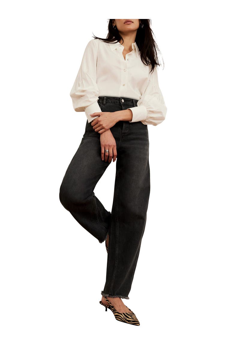 MINT VELVET Barrel Leg Jeans, Alternate, color, Black