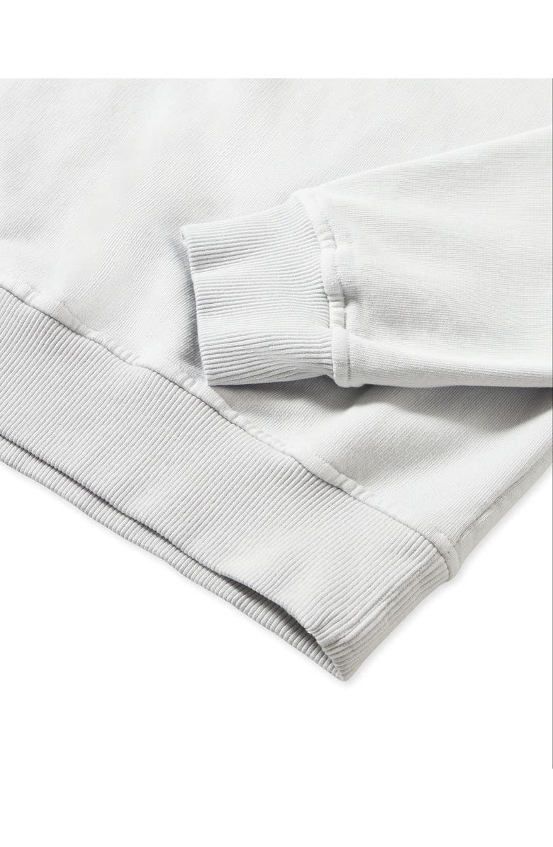 Fortela Yalepcoach Brushed Jersey Quarter Zip Collared Printed Sweatshirt, Alternate, color, Ice