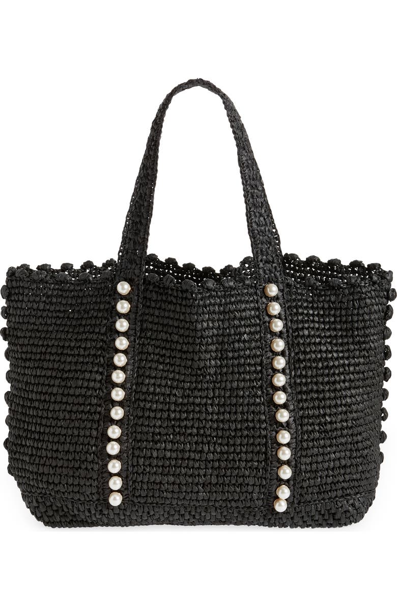 BTB Los Angeles Lisbeth Straw Tote, Main, color,