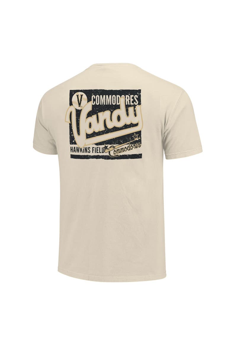 Men's Cream Vanderbilt Commodores Baseball Throwback Comfort Color T-Shirt, Alternate, color, Cream