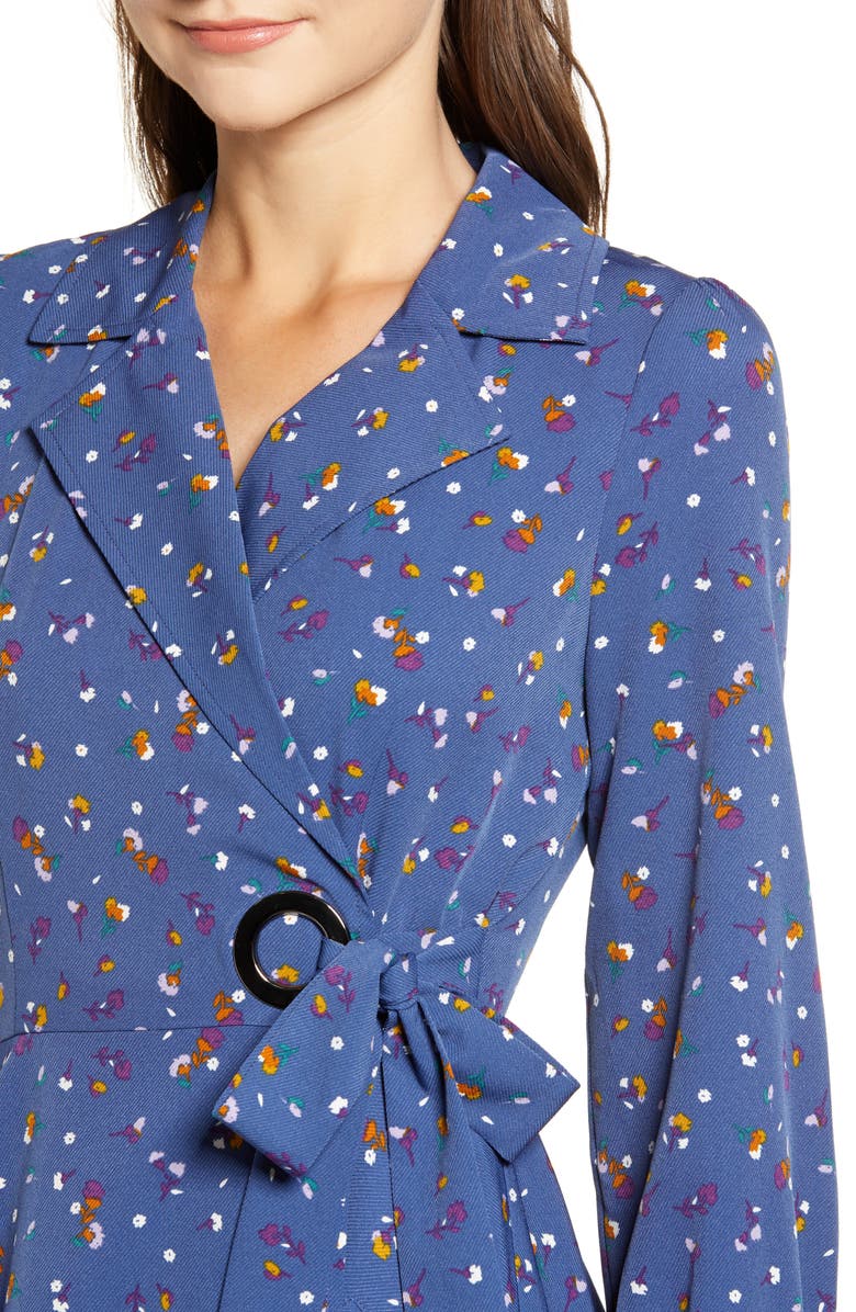 CHRISELLE LIM COLLECTION Chriselle Lim Wren Floral Print Trench Dress, Alternate, color, 