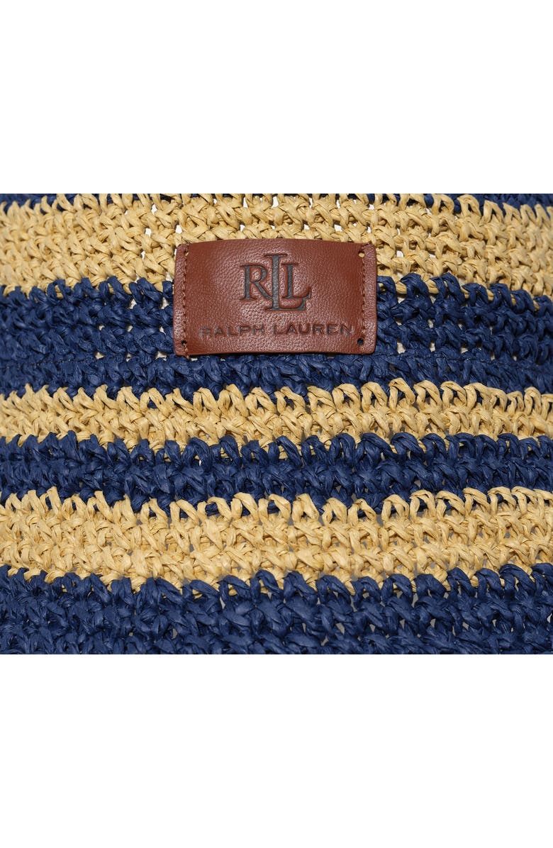 Lauren Ralph Lauren Crochet Straw Bucket Hat, Alternate, color,