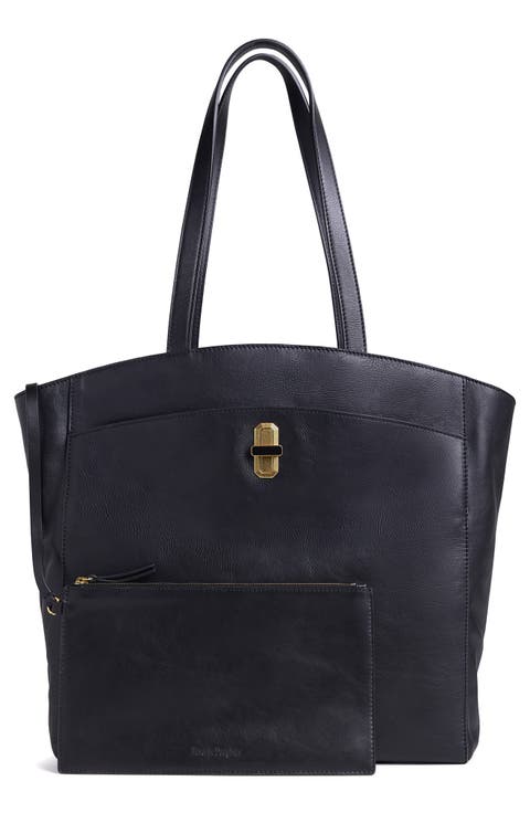 Large Leather Dome Tote
