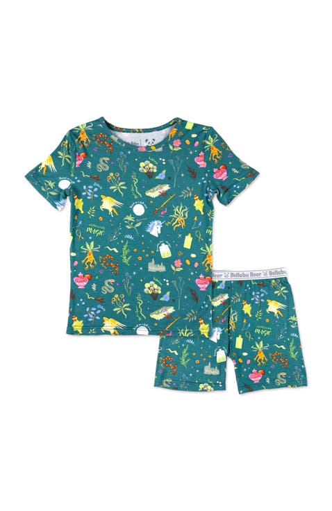 Mandrakes Potions & Herbs Kids 2-Piece Short Sleeve & Shorts Pajama Set