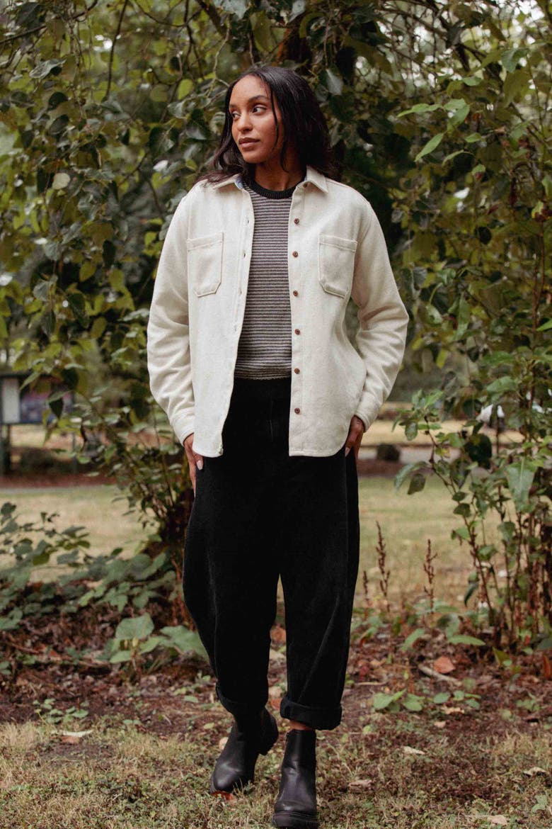 Dawson Overshirt, Alternate, color, Ivory Twill