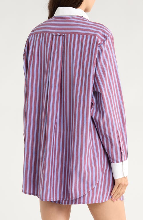 Lunya Airy Cotton & Silk Curve Hem Short Pajamas In Multi