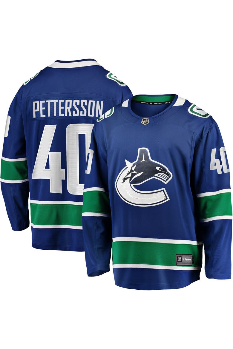 Men's Fanatics Branded Elias Pettersson Blue Vancouver Canucks 2019/20 Home Premier Breakaway Player Jersey, Main, color, Blue