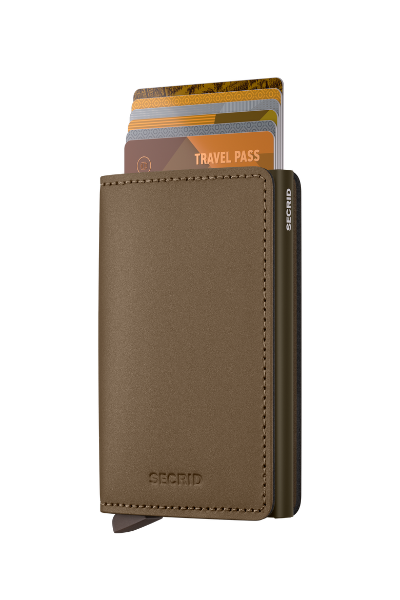 Slimwallet Matte, Alternate, color, Satin Bronze