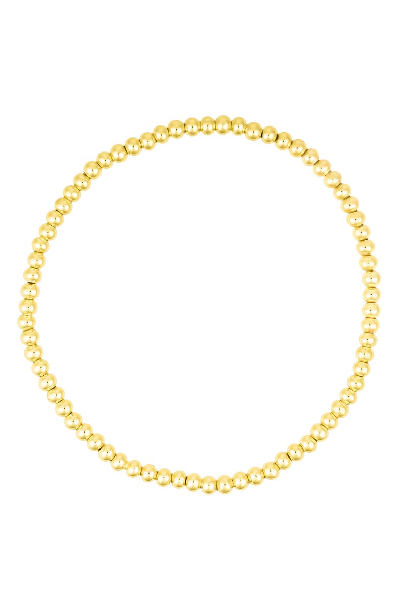 Adornia Set of 3 Stretch Ball Bracelets, Alternate, color, Gold