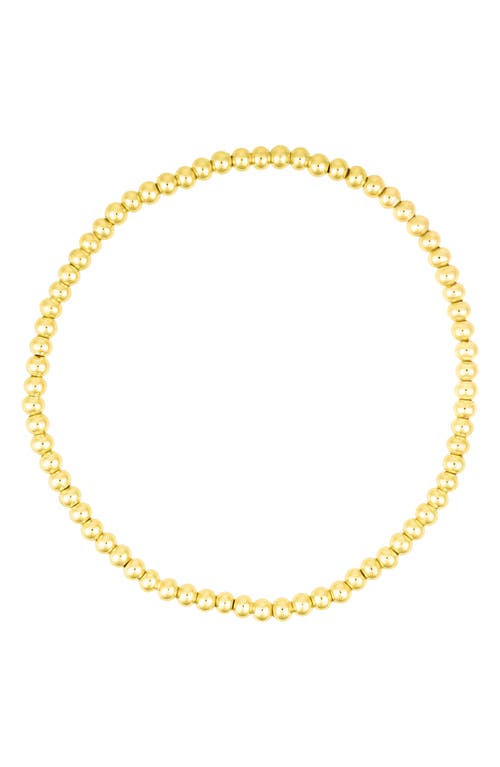 Adornia Set Of 3 Stretch Ball Bracelets In Gold