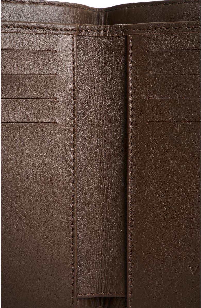 Velez Foil Leather Wallet, Alternate, color, Blue