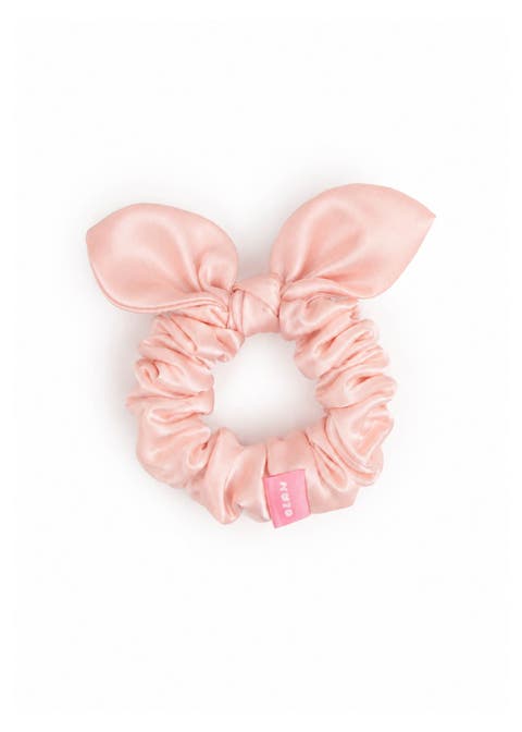 Bunny Ear Silk Hair Tie Scrunchie