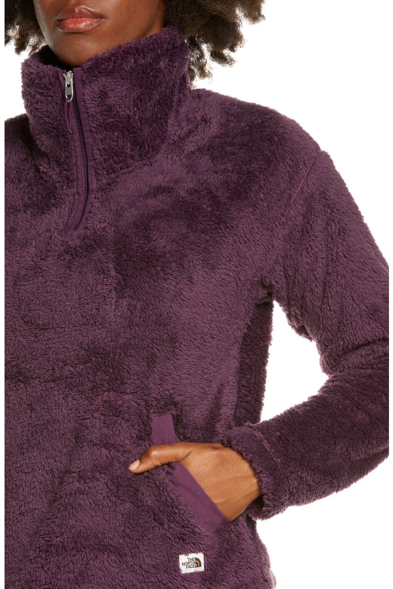 High Pile Fleece Pullover, Alternate, color, BLACKBERRY WINE