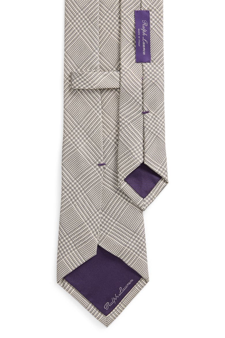 Check Silk Tie, Alternate, color, GREY