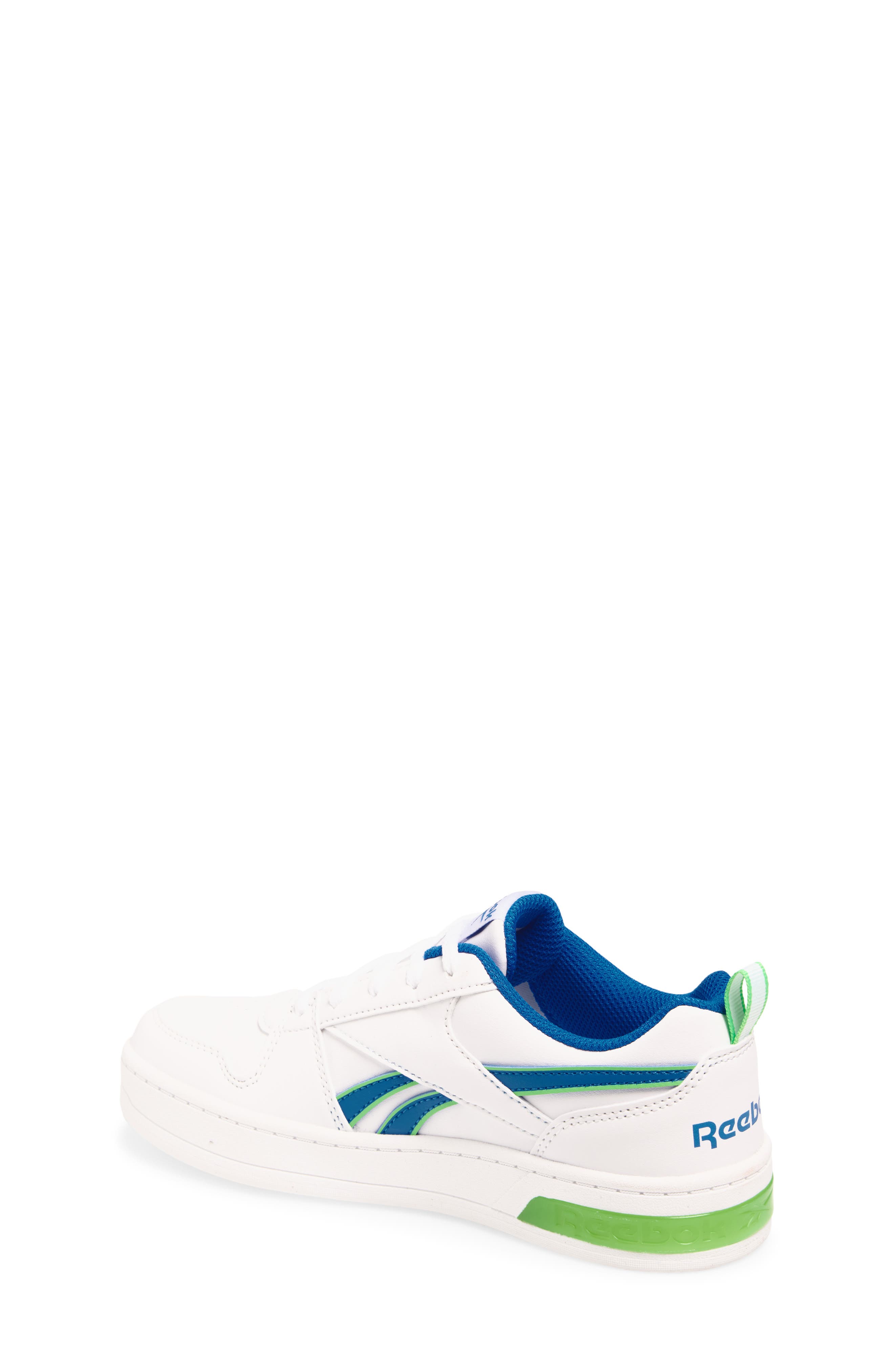 Reebok Kids' Royal Prime Step 'n Flash Sneaker, Alternate, color, White/Optimumblue/Solarlime
