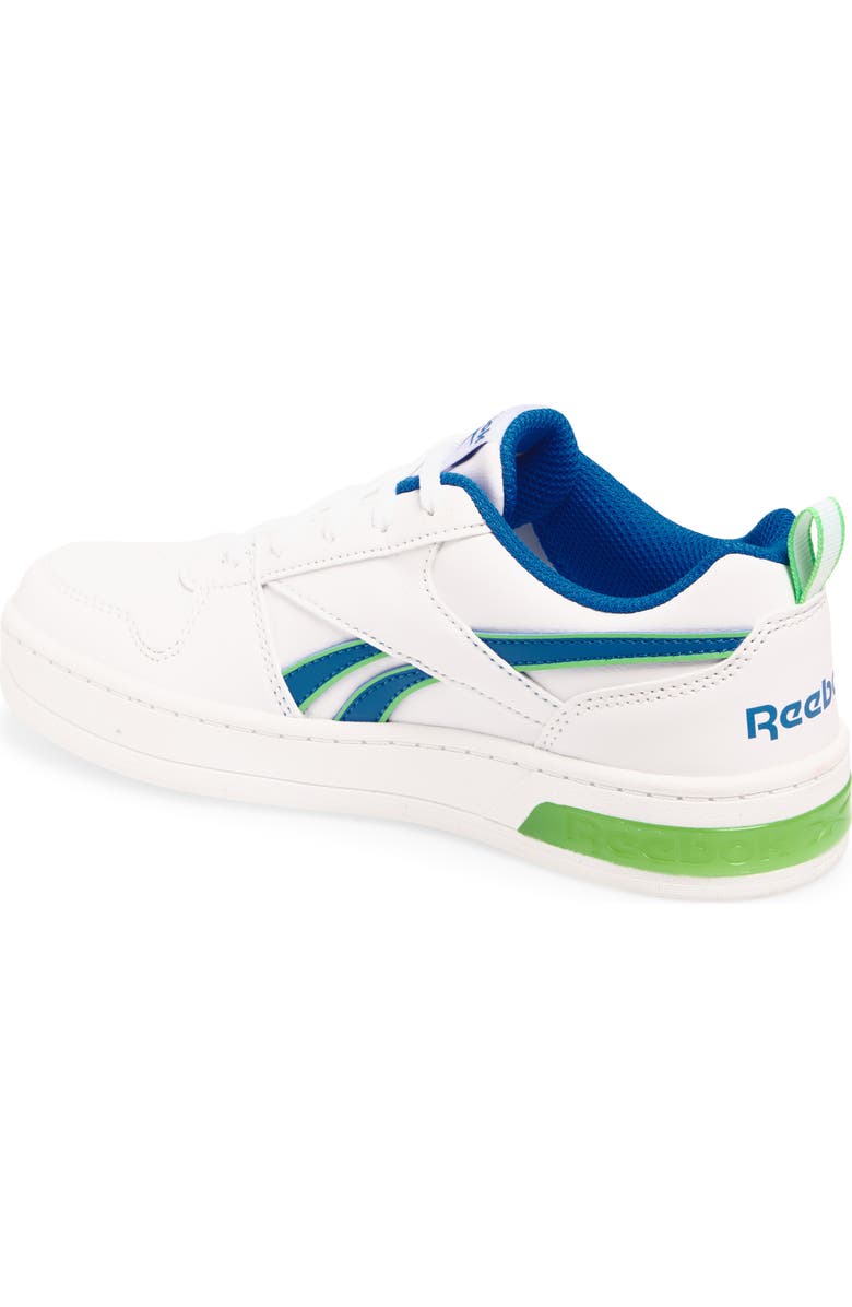 Reebok Kids' Royal Prime Step 'n Flash Sneaker, Alternate, color, White/Optimumblue/Solarlime