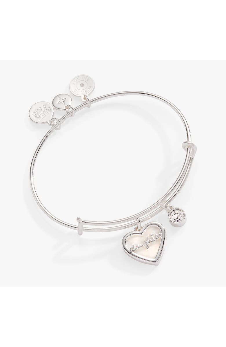 Alex and Ani Daughter Bangle Bracelet, Main, color, Silver