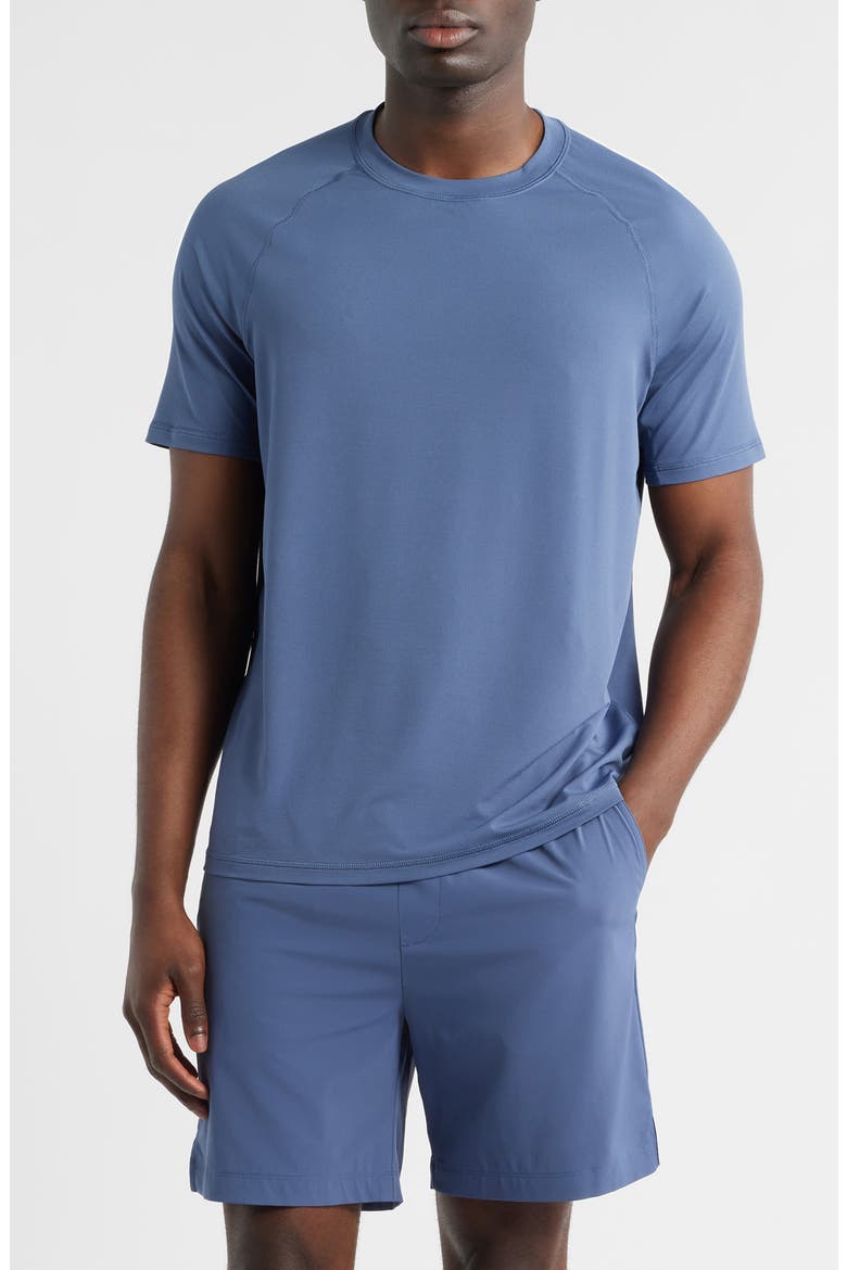 Endurance Performance T-Shirt, Main, color, BLUE VINTAGE