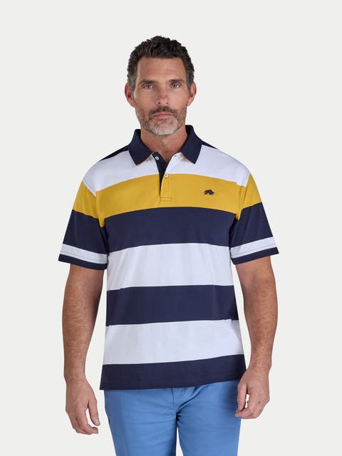 Chestband Stripe Polo Shirt