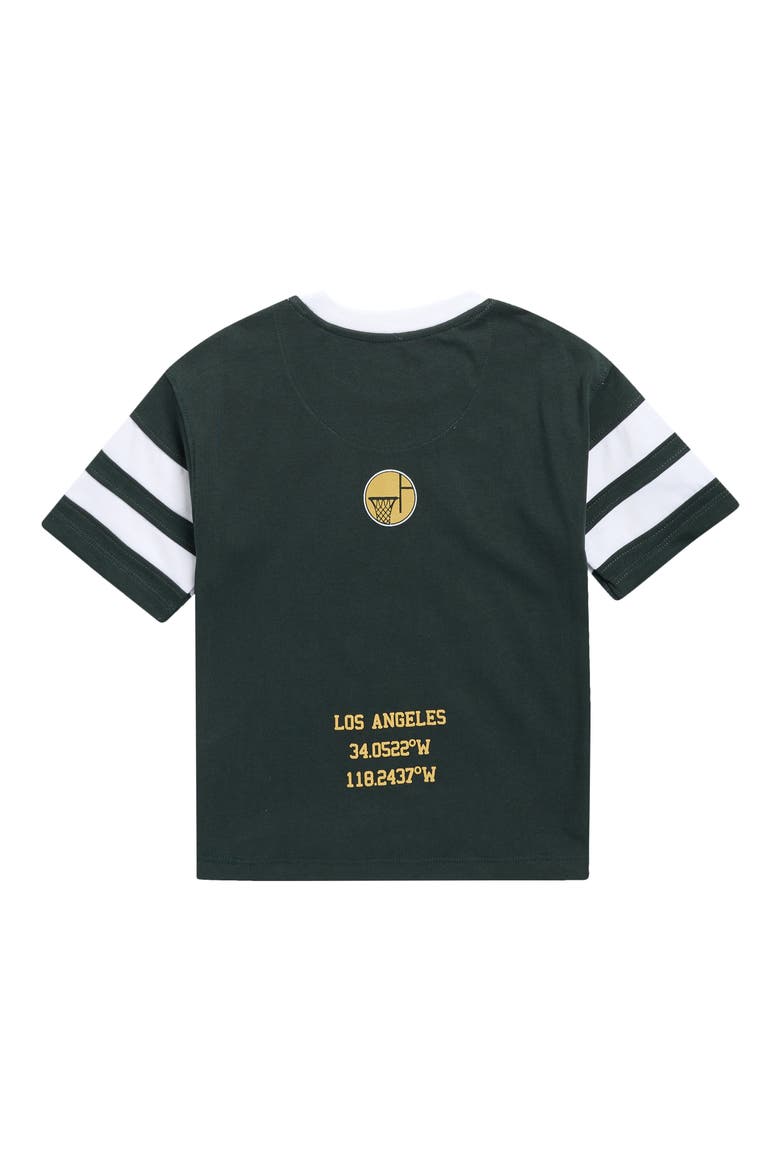 Kids' Graphic Ringer T-Shirt, Alternate, color, FOREST GREEN