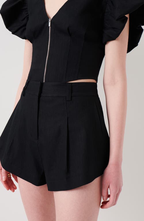 Derek Lam 10 Crosby Vadella A-line Shorts In Black