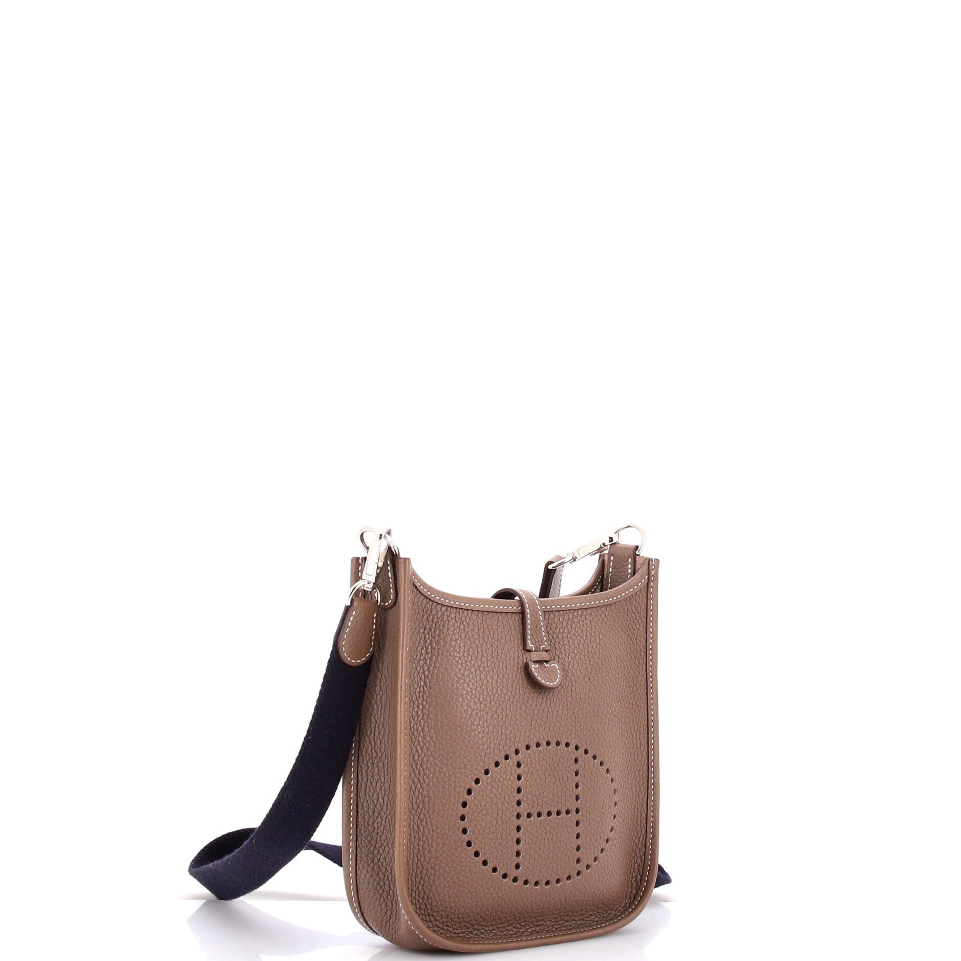 Pre-Owned Hermes Evelyne Bag Gen III Clemence TPM, Alternate, color, Etoupe